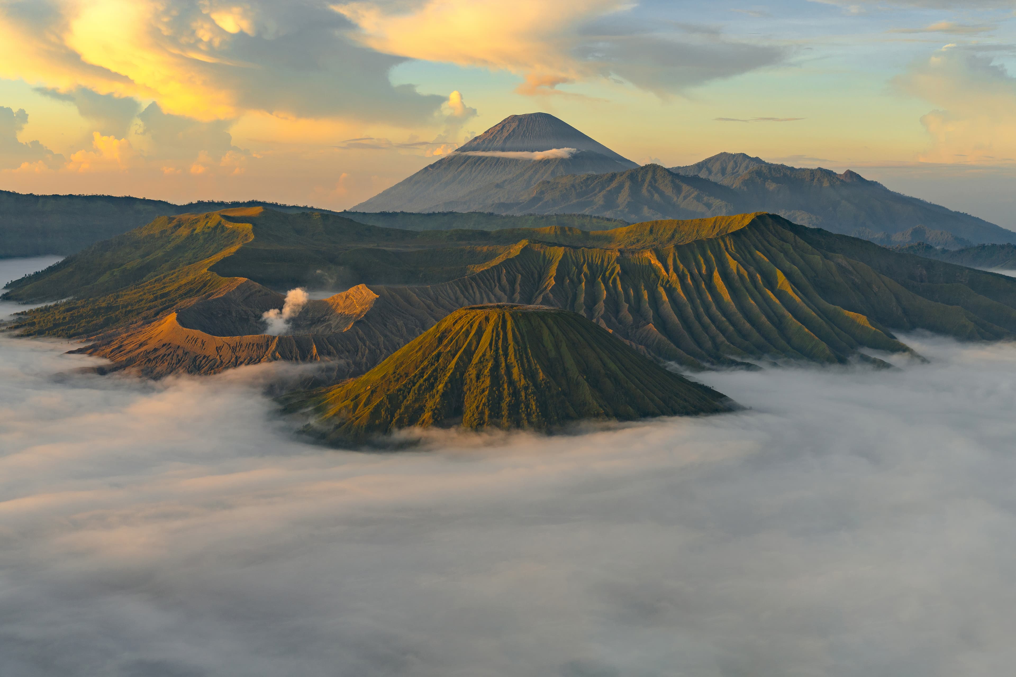 Volcano Mist Sunset